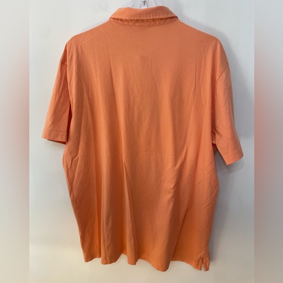 Patagonia Polo Shirt Men’s Trout 100% Organic Cotton Orange Size XL Outdoors - Picture 6 of 9